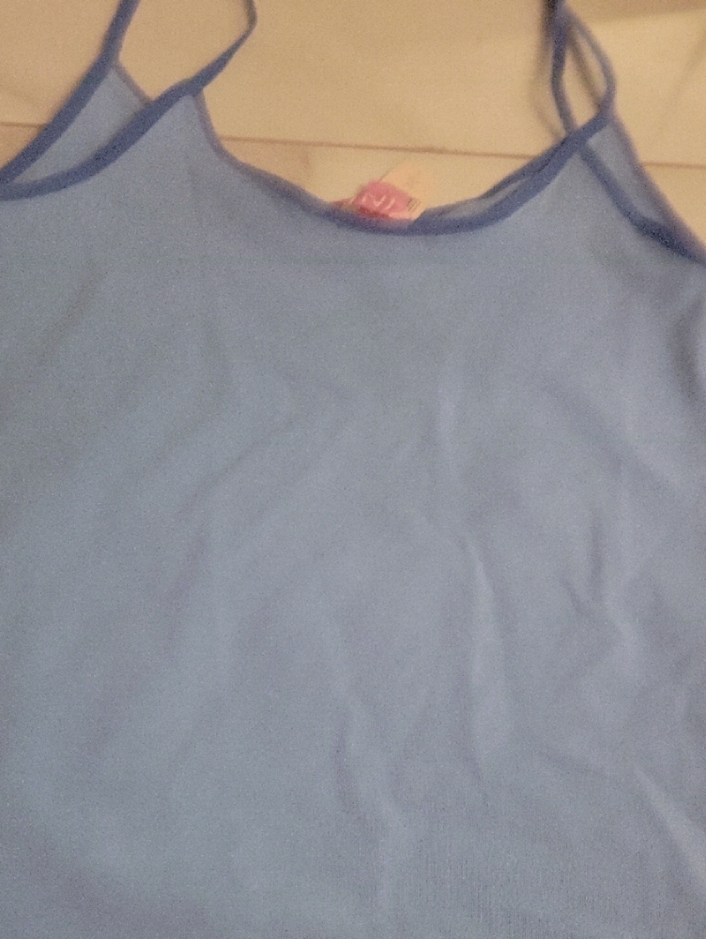 PINK Victoria's Secret Light Blue Heart-Graphic Camisole - Picture 3 of 3